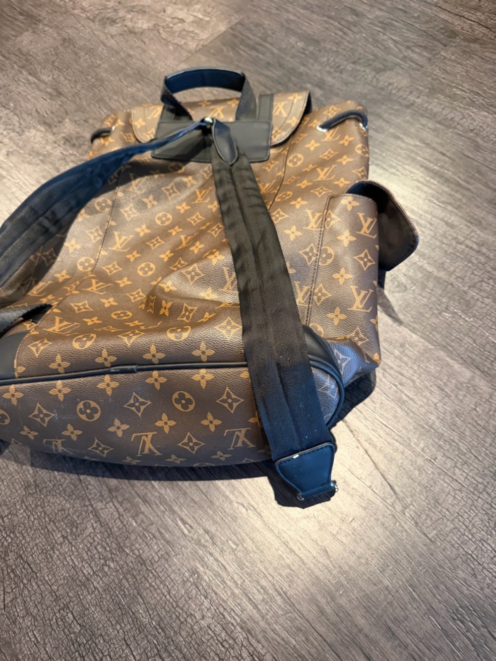 Louis Vuitton Monogram Canvas Backpack in Brown and Black - Picture 4 of 4